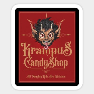 Krampus Candy Shop Sticker